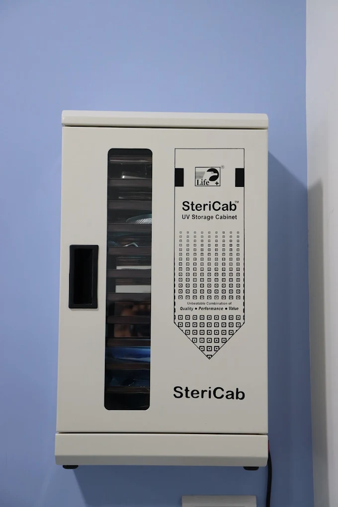 SteriCab UV sterile instrument storage cabinet at GRIN Dental Care
